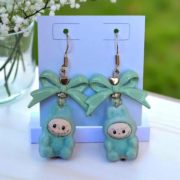 Handmade Mini Labubu Earrings - Picture 12 of 16